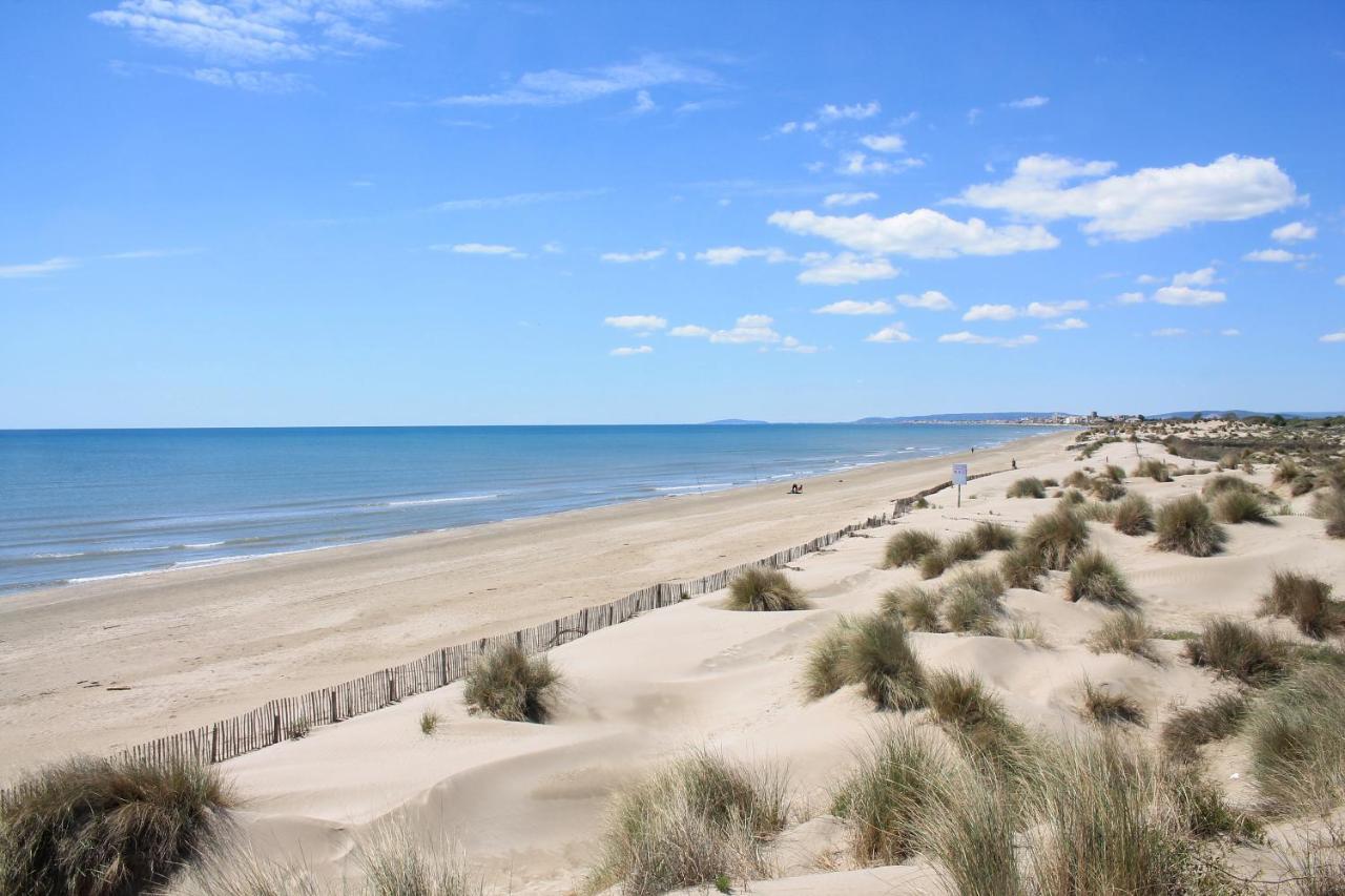 South-Of-France T2 Neuf Haut De Gamme, Climatise, Parking Gratuit, 2Eme Ligne Balcon Carnon-Plage Buitenkant foto